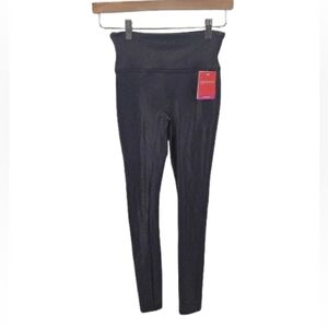 SPANX Valentina Black Faux Leather Leggings